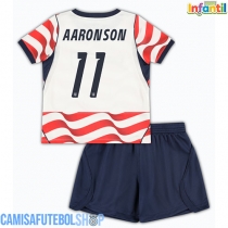 Camisa de time de futebol Estados Unidos Brenden Aaronson #11 Replicas 1º Equipamento Infantil Mundo 2026 Manga Curta (+ Calças curtas)
